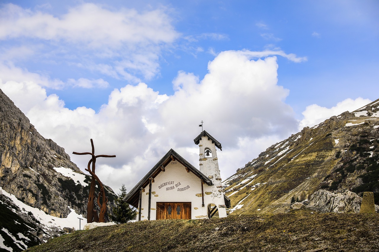 mountain  landscape  mountain chapel free photo