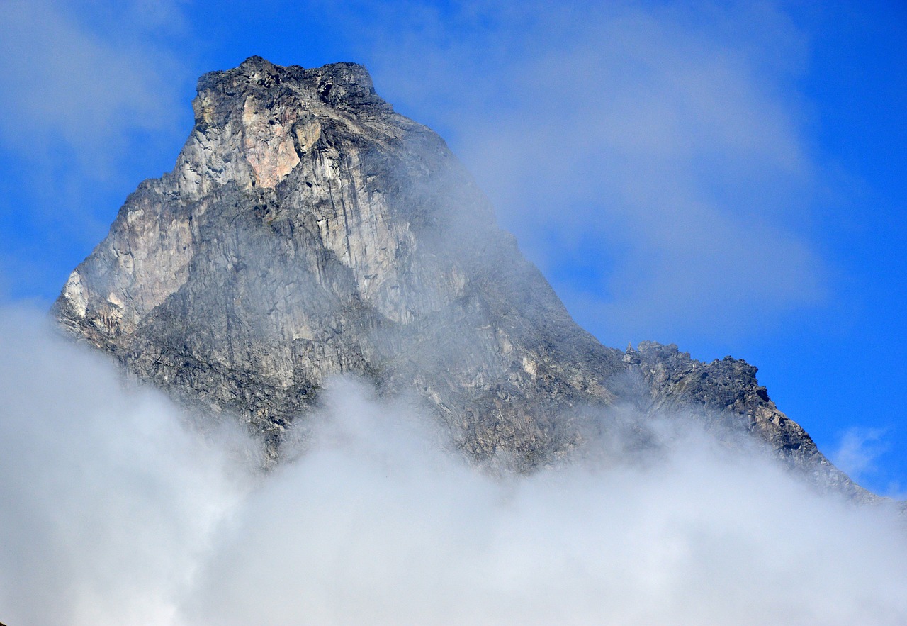 mountain  clouds  sky free photo