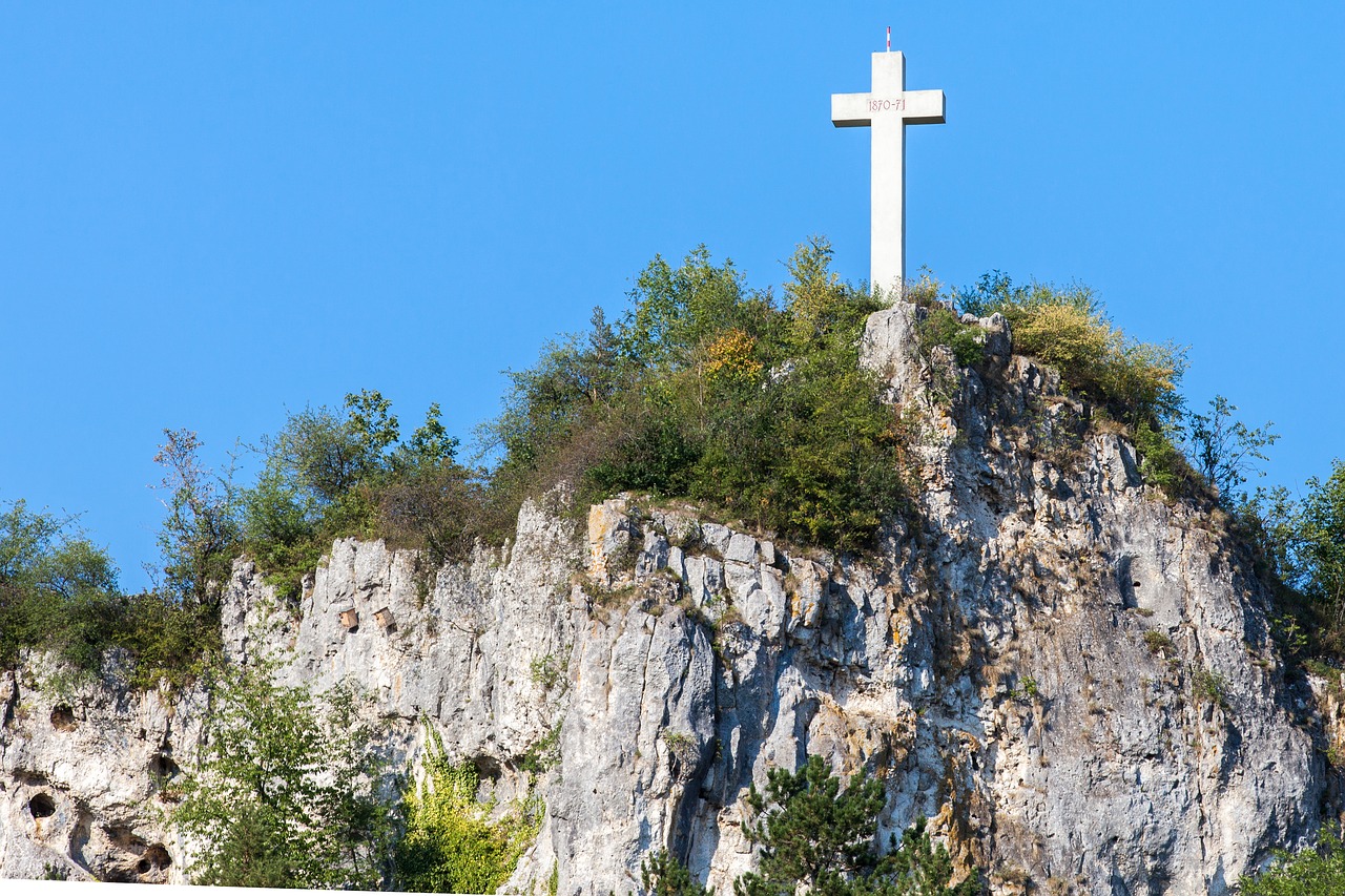 mountain  cross  landscape free photo