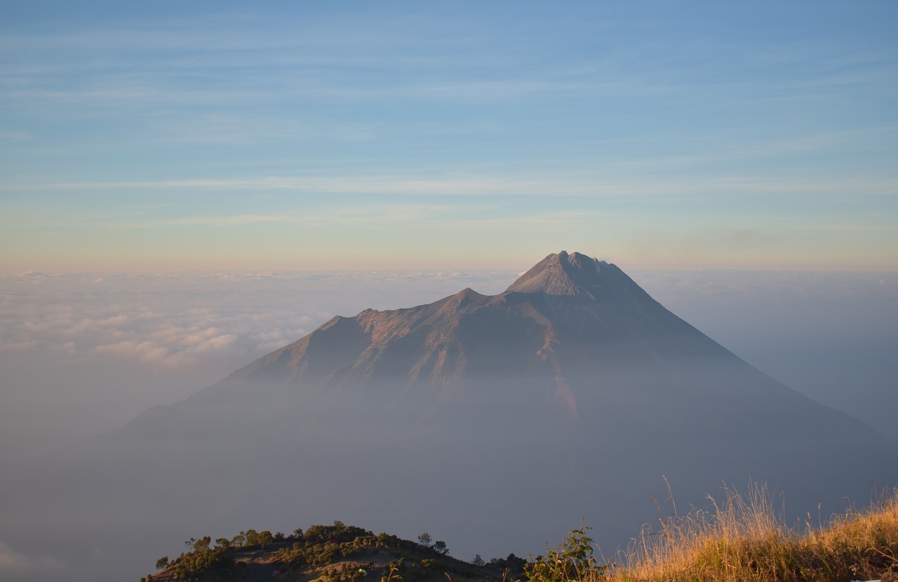 mountain  merapi  indonesia free photo