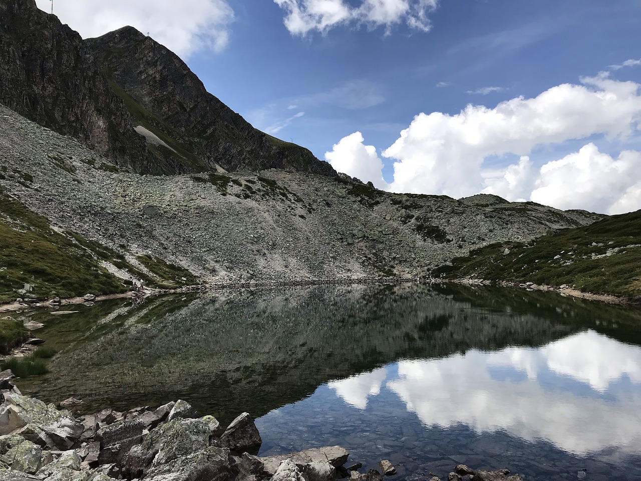 mountain  lake  sky free photo