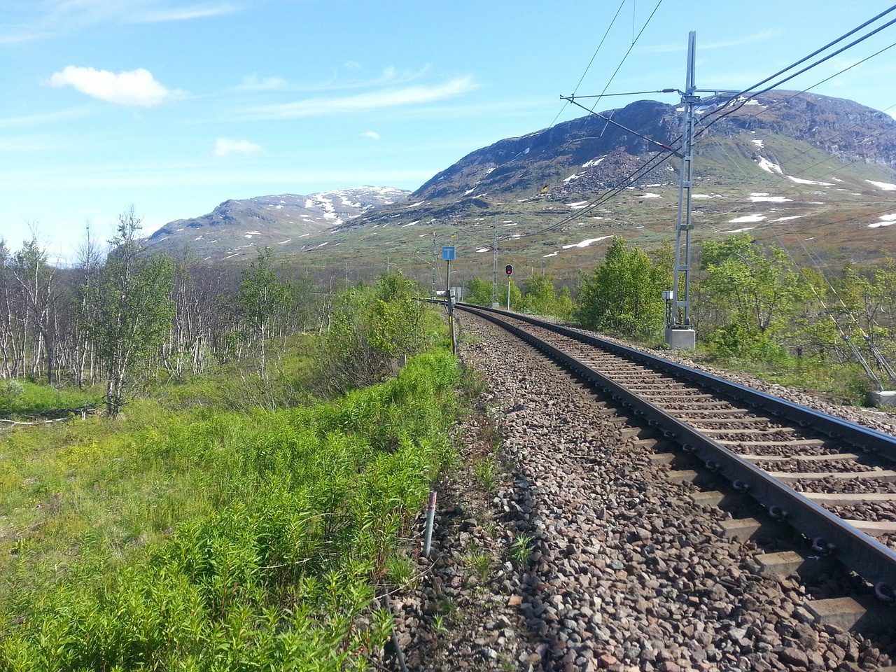 mountain rail track free photo