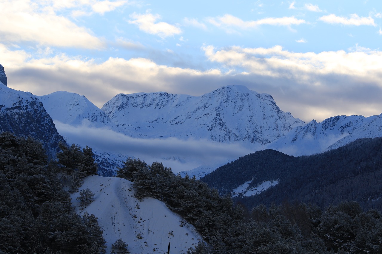 mountain  mountains  mist free photo