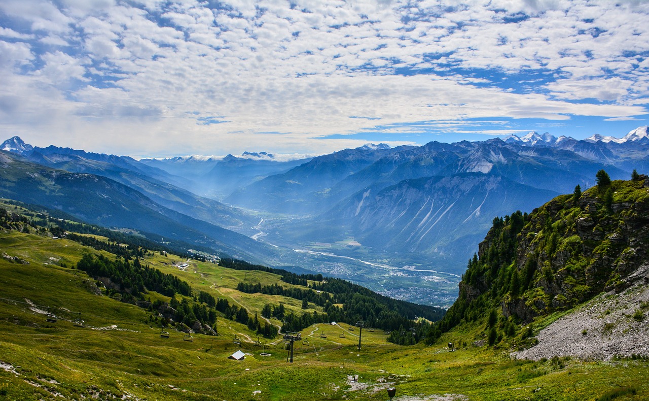 mountain  valley  landscape free photo