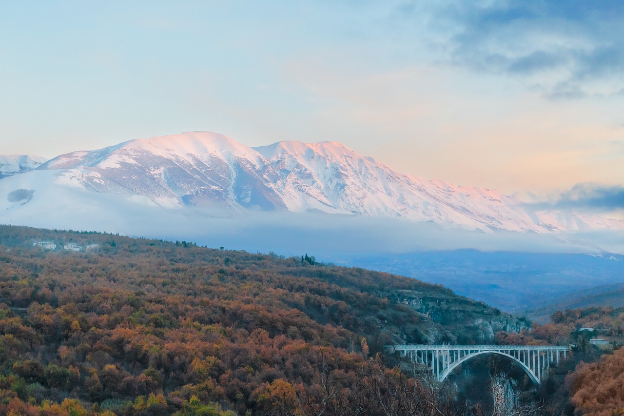 mountain  bridge  nature free photo