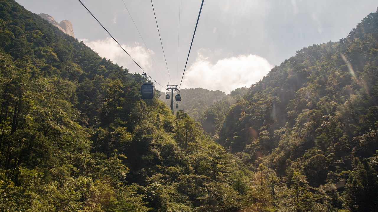 mountain  tianzhu mountain  cloud free photo