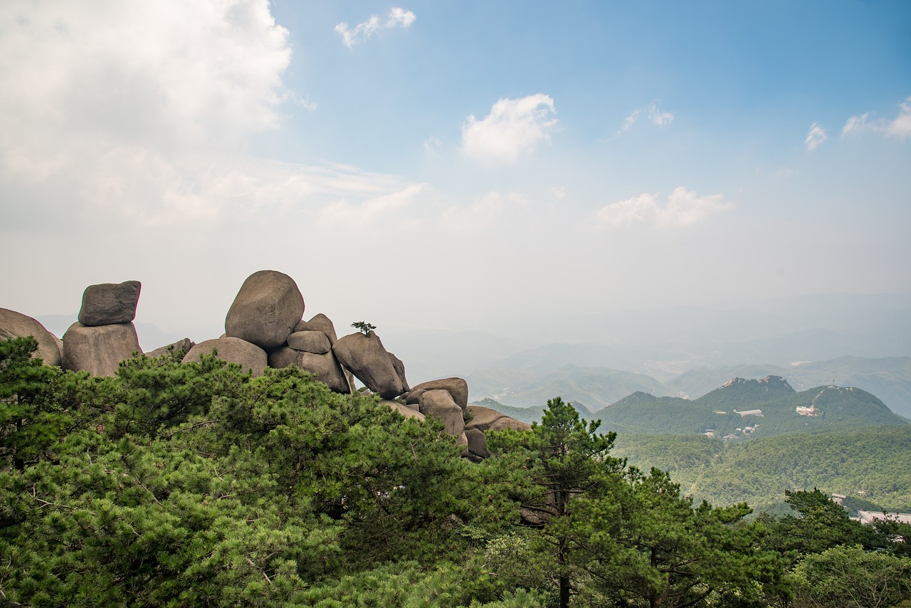 mountain  tianzhu mountain  cloud free photo