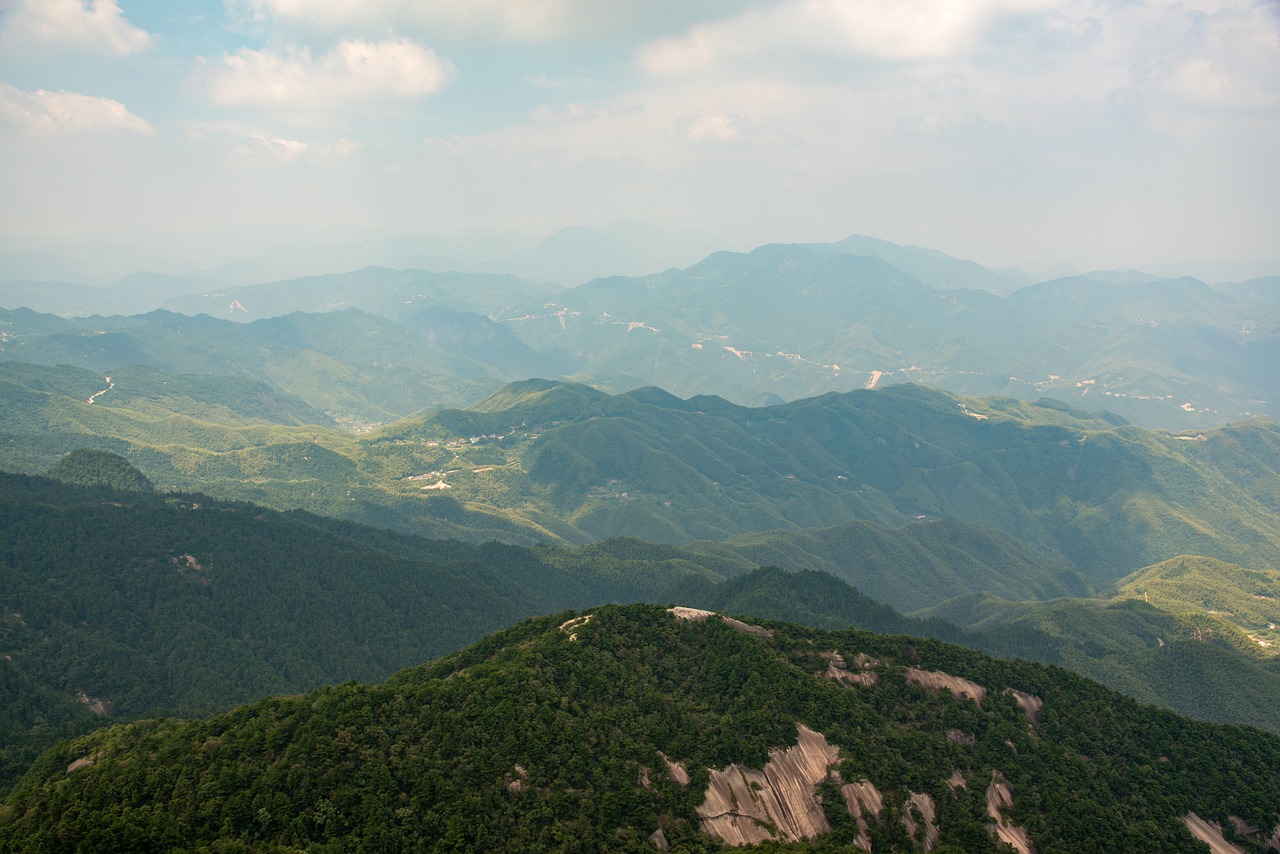 mountain  tianzhu mountain  cloud free photo