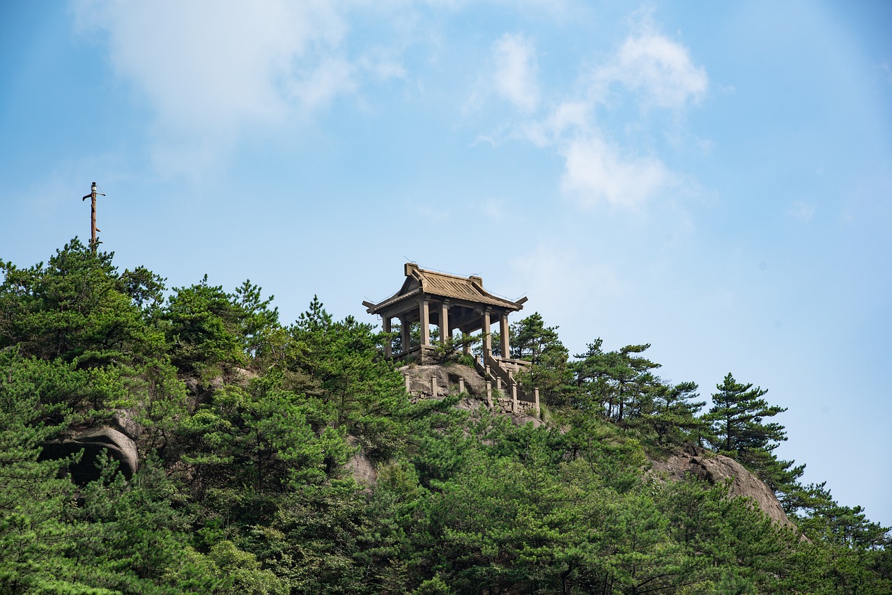 mountain  tianzhu mountain  cloud free photo