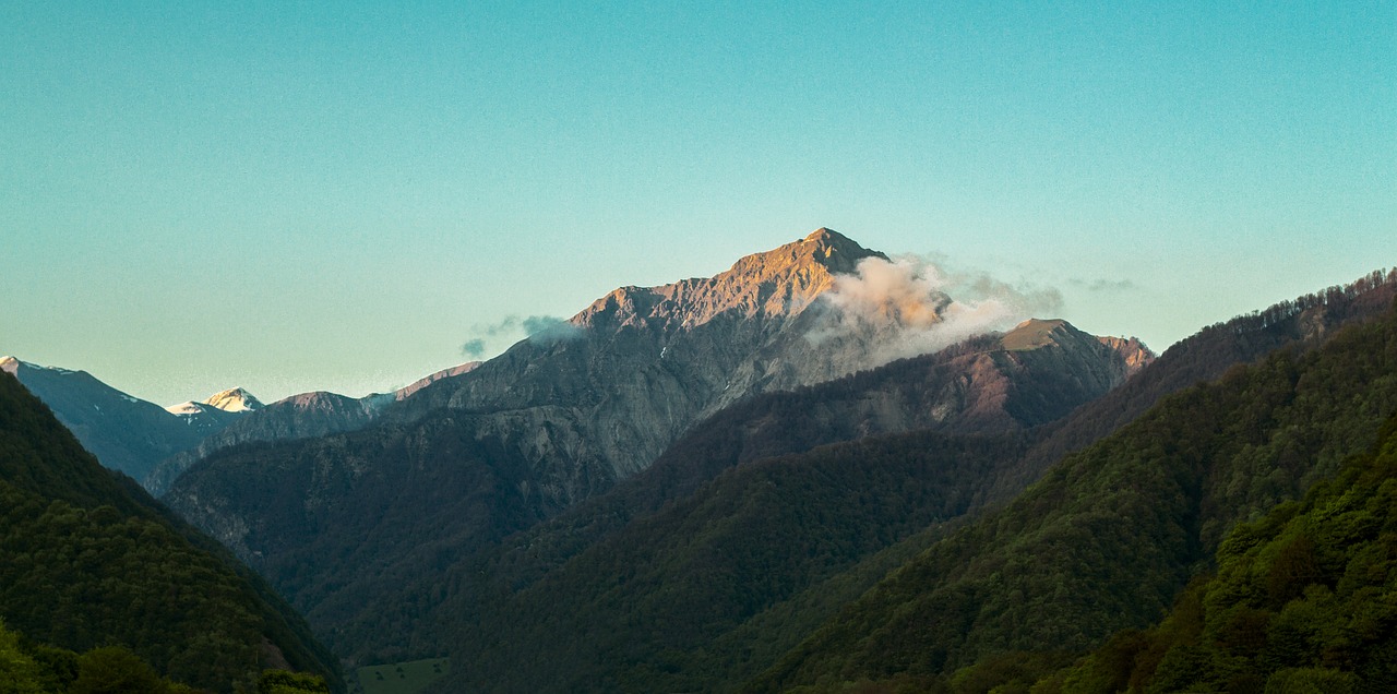 mountain  clouds  sky free photo