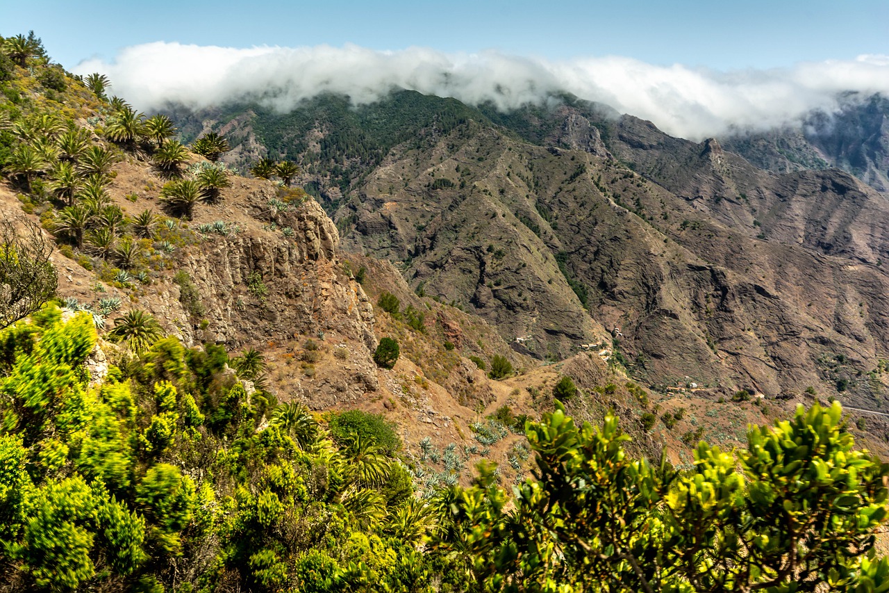 mountain  clouds  landscape free photo