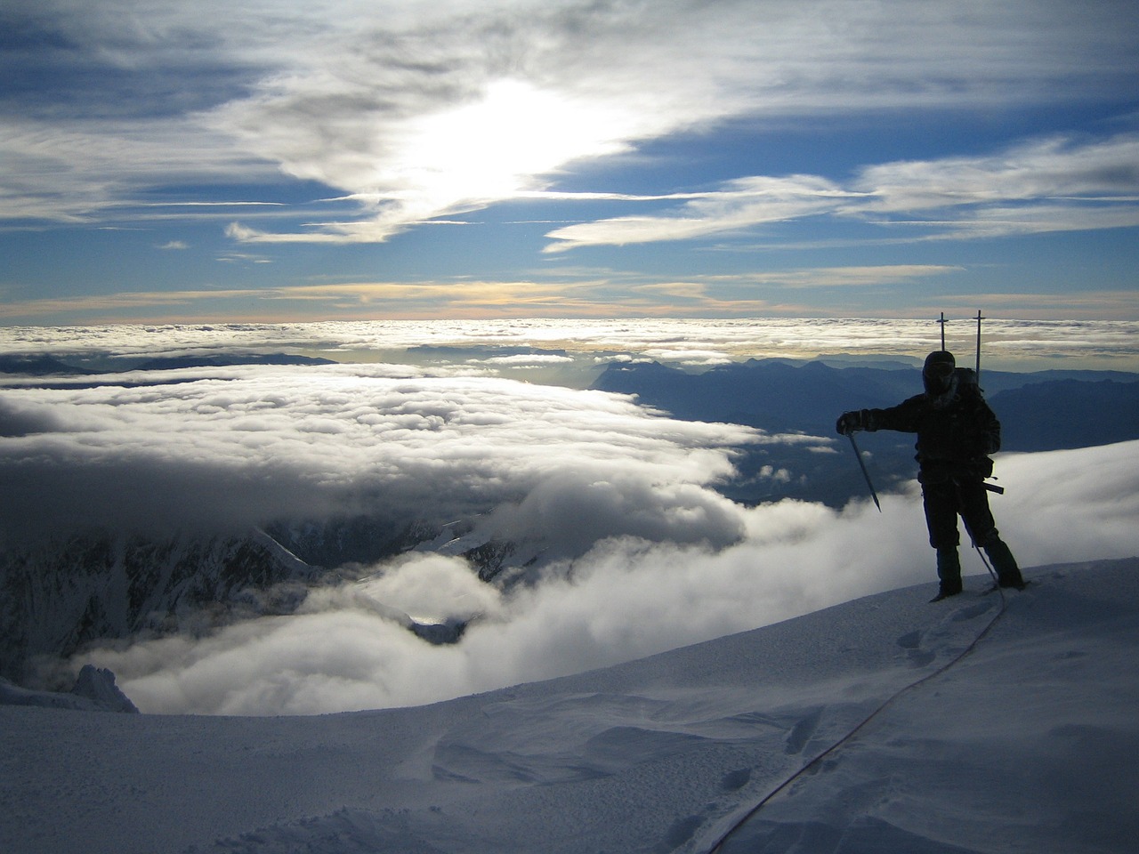 mountain mont blanc summit free photo