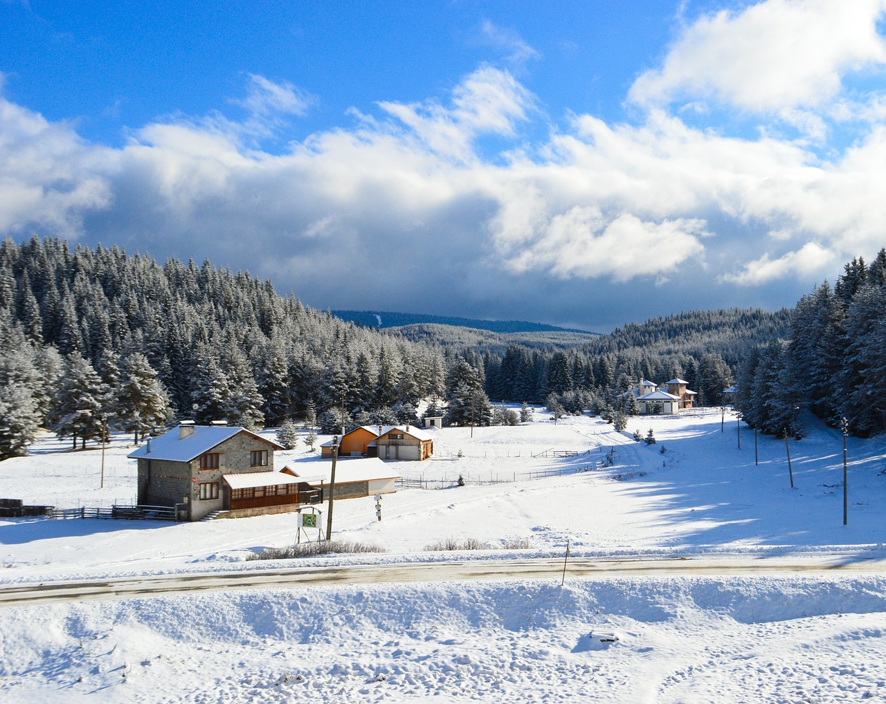 mountain snow winter free photo