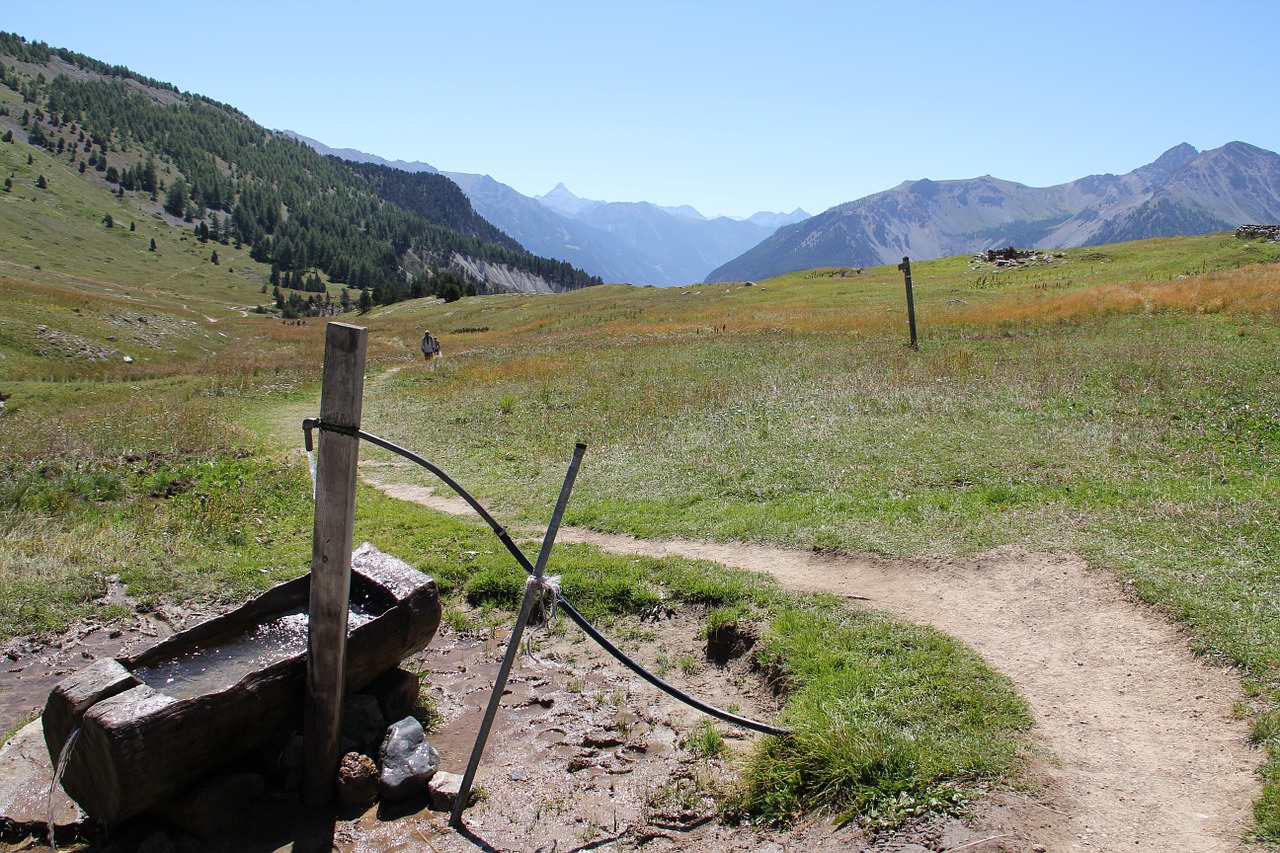 mountain landscape water source free photo