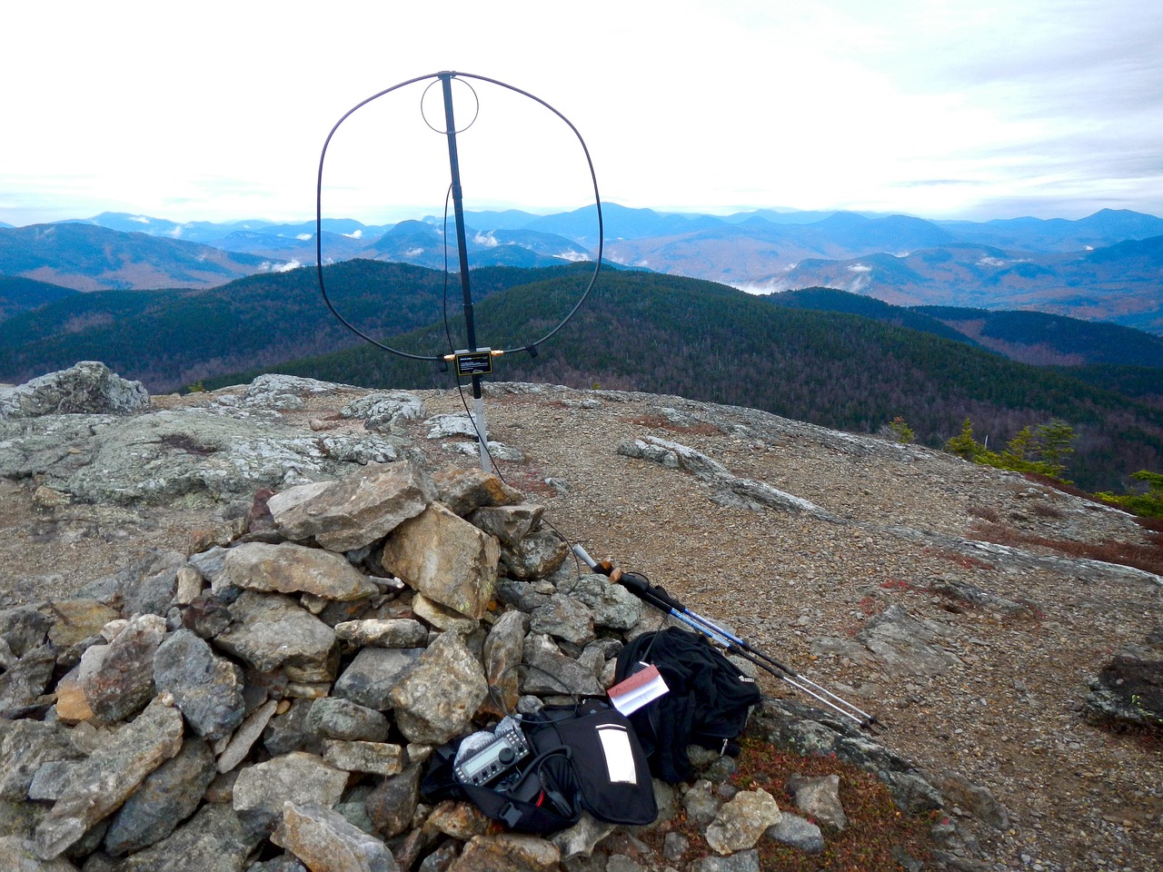 mountain summit amateur radio free photo