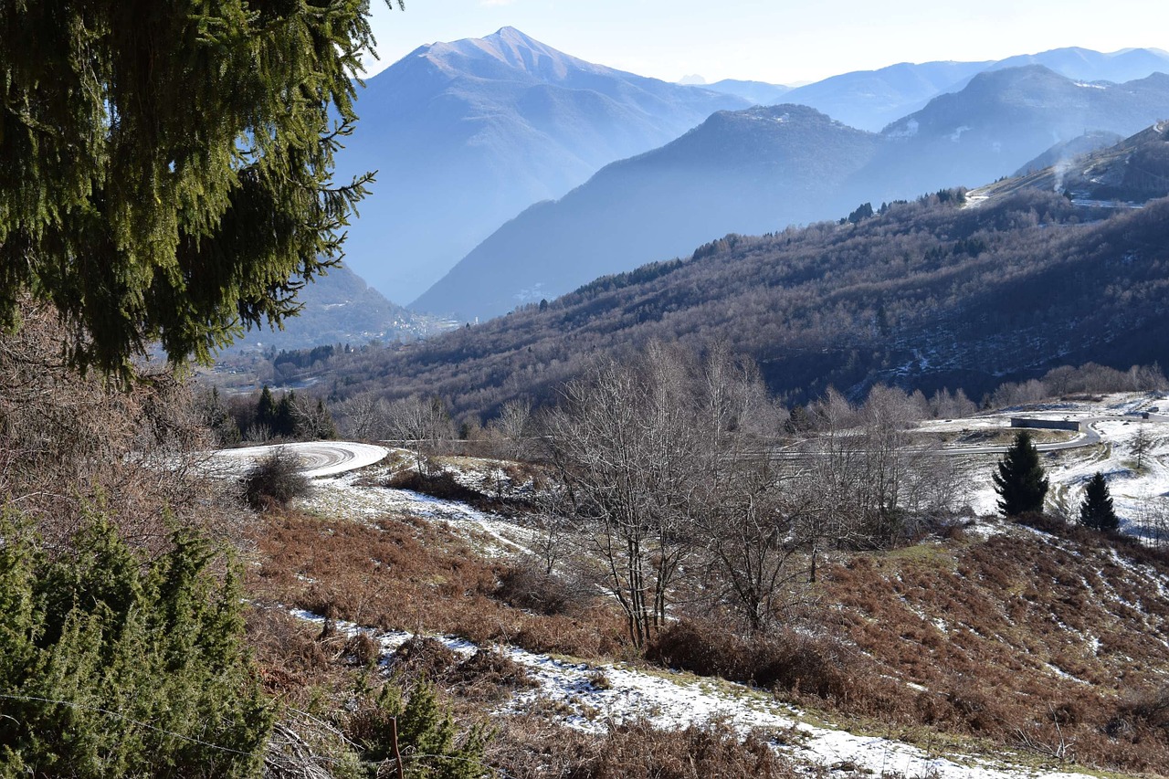 mountain snow landscape free photo