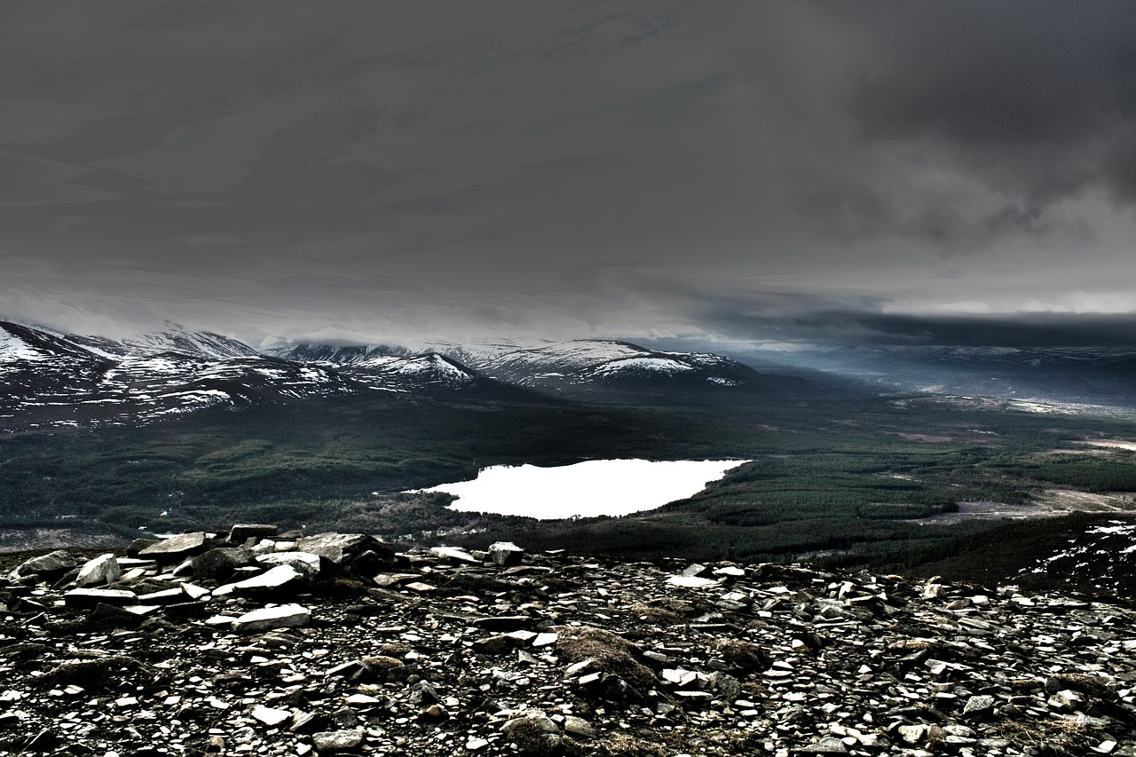 mountain winter landscape free photo