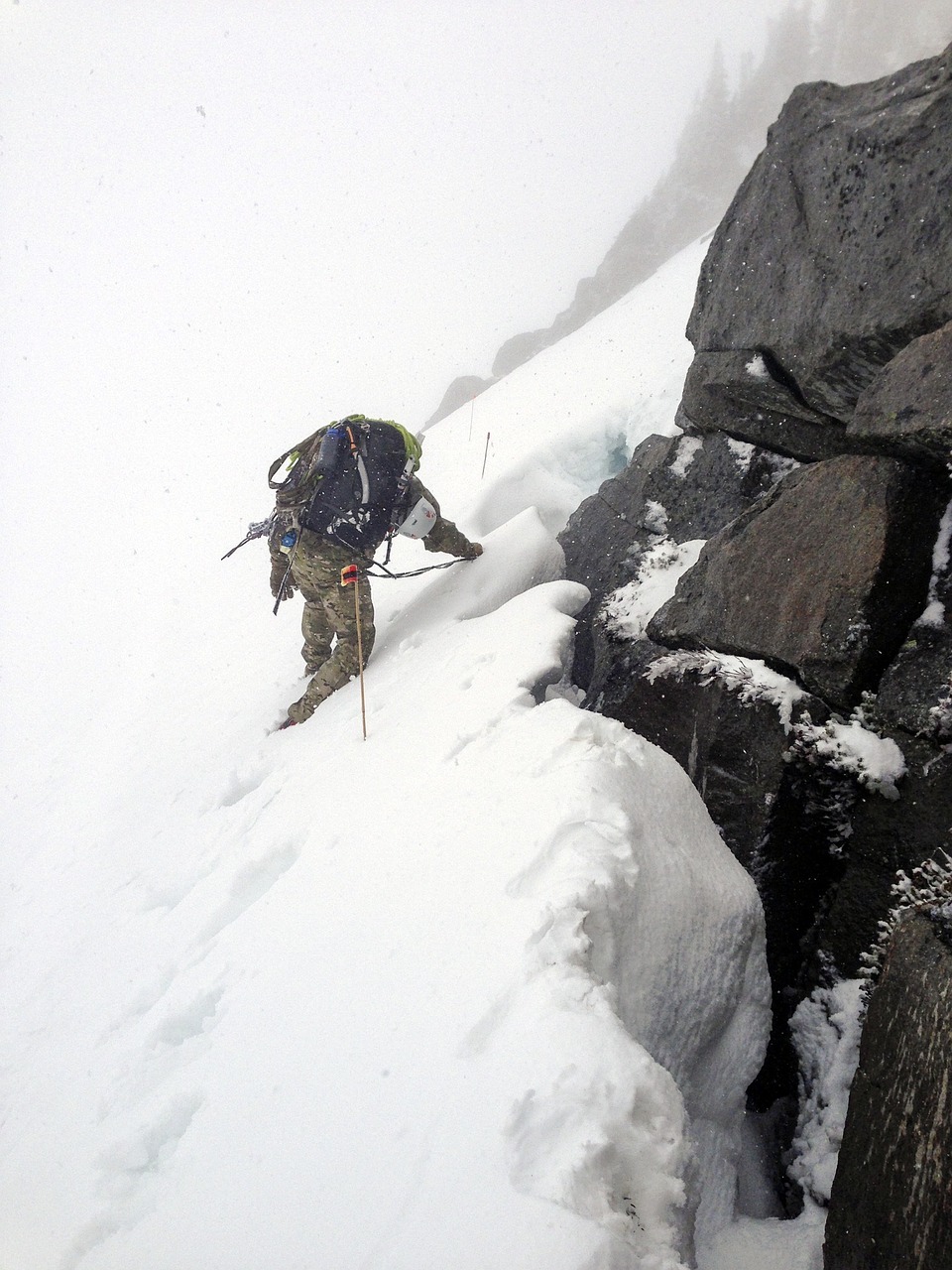 mountain climber snow free photo