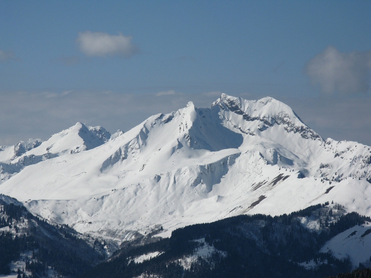 mountain alps snow free photo