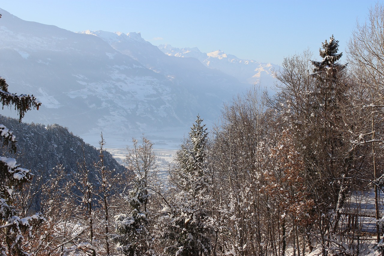 mountain snow landscape free photo