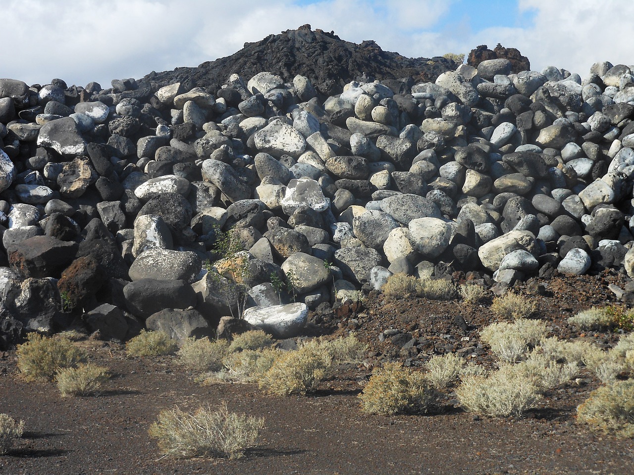 mountain stones volcanic landscape free photo