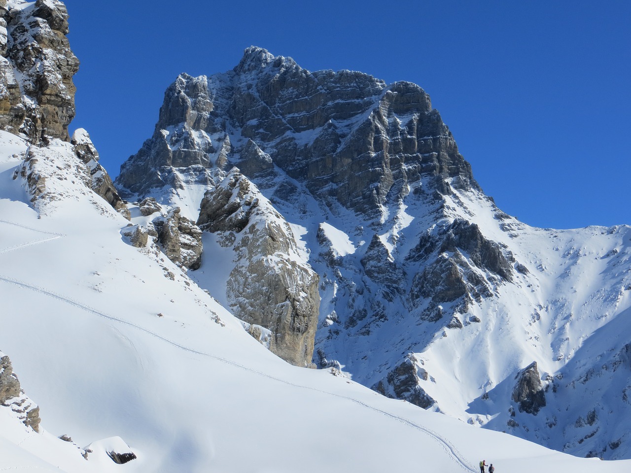 mountain snow landscape free photo