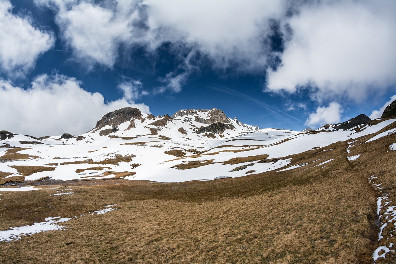 mountain sky spring free photo