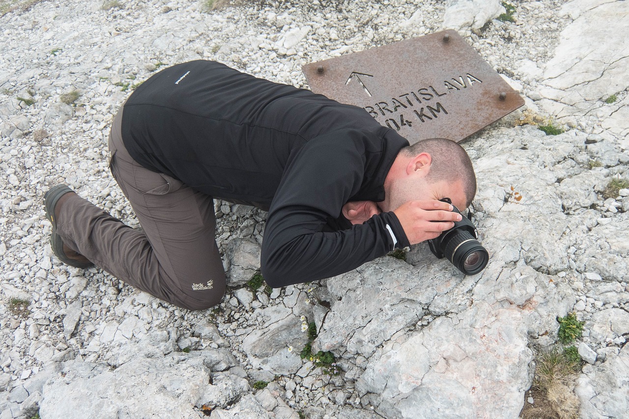 mountain photographer summit free photo