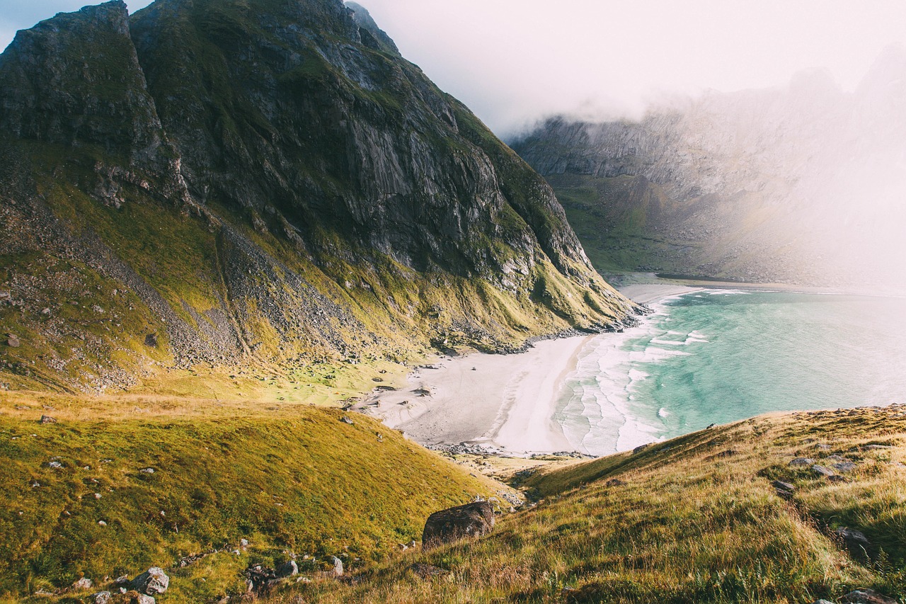 mountain nature beach free photo