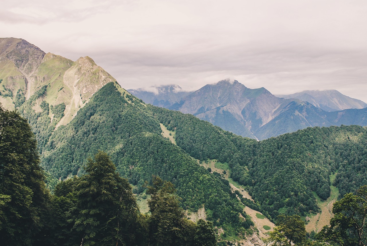 mountain range view free photo