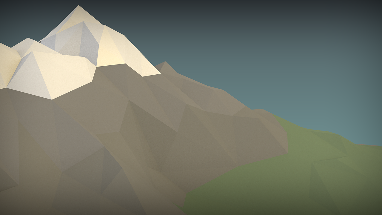 mountain blender 3d graphics free photo