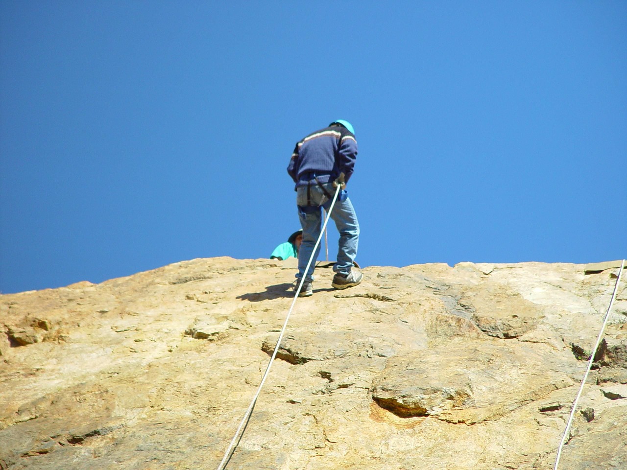 mountain abseiler climber free photo