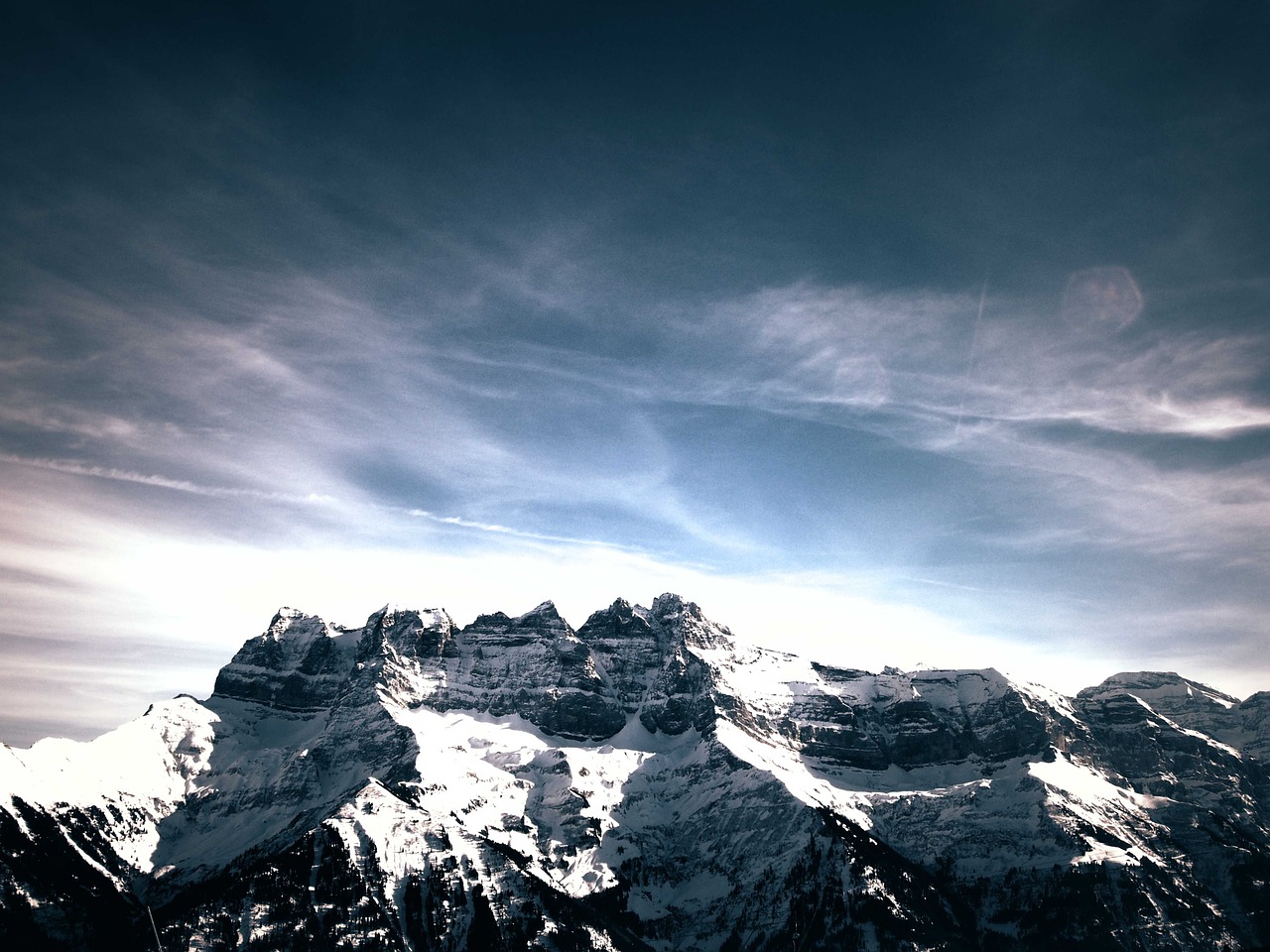 mountain peak sky free photo