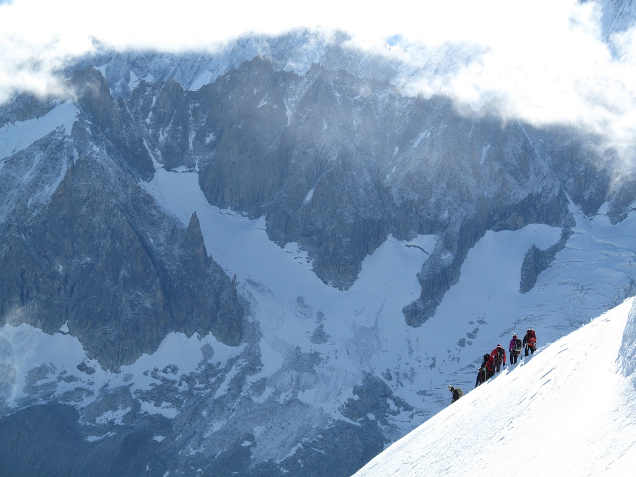 mountain snow mountaineering free photo