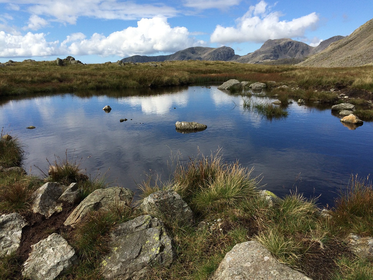 mountain tarn landscape free photo