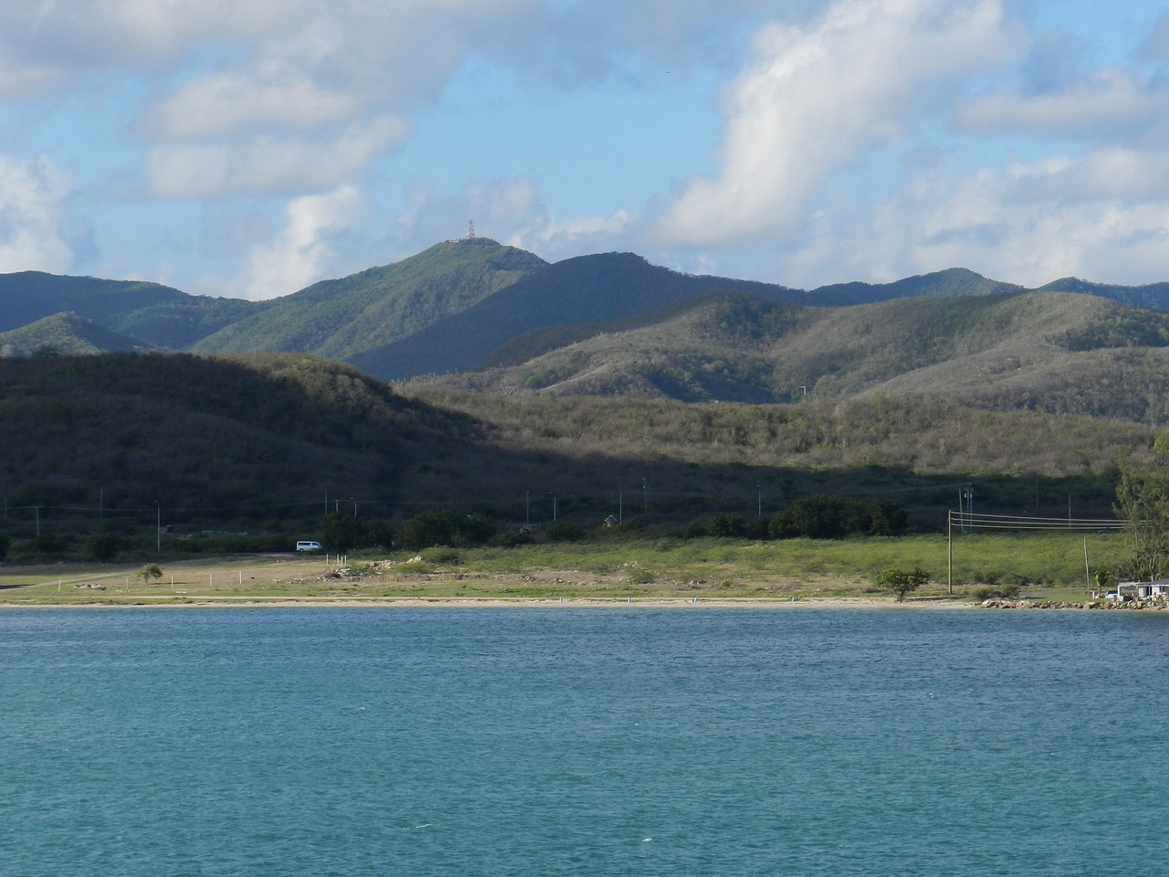 mountain water ocean free photo