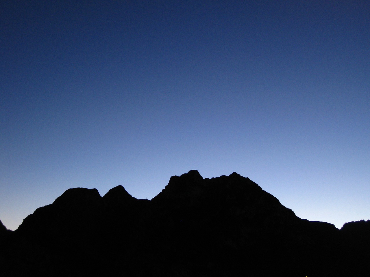 mountain nighttime evening free photo