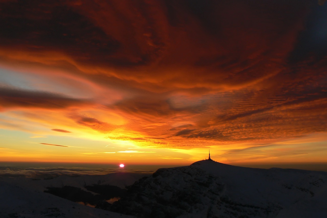 mountain snow winter free photo