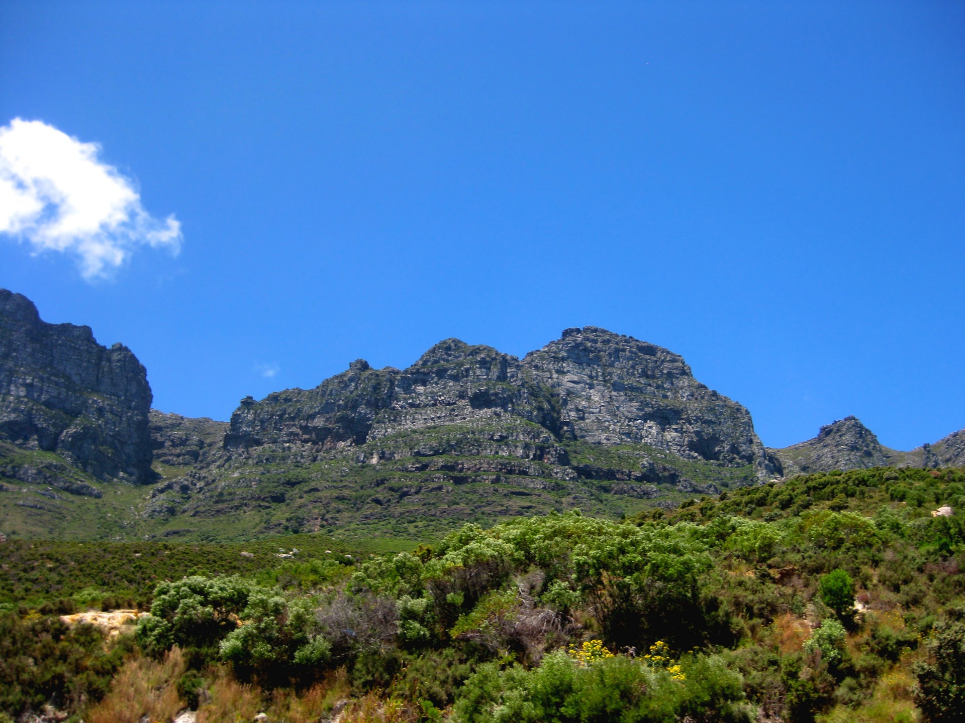 mountain blue blue sky free photo