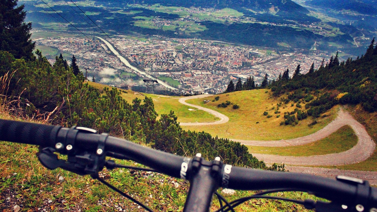 mountain biking alps austria free photo