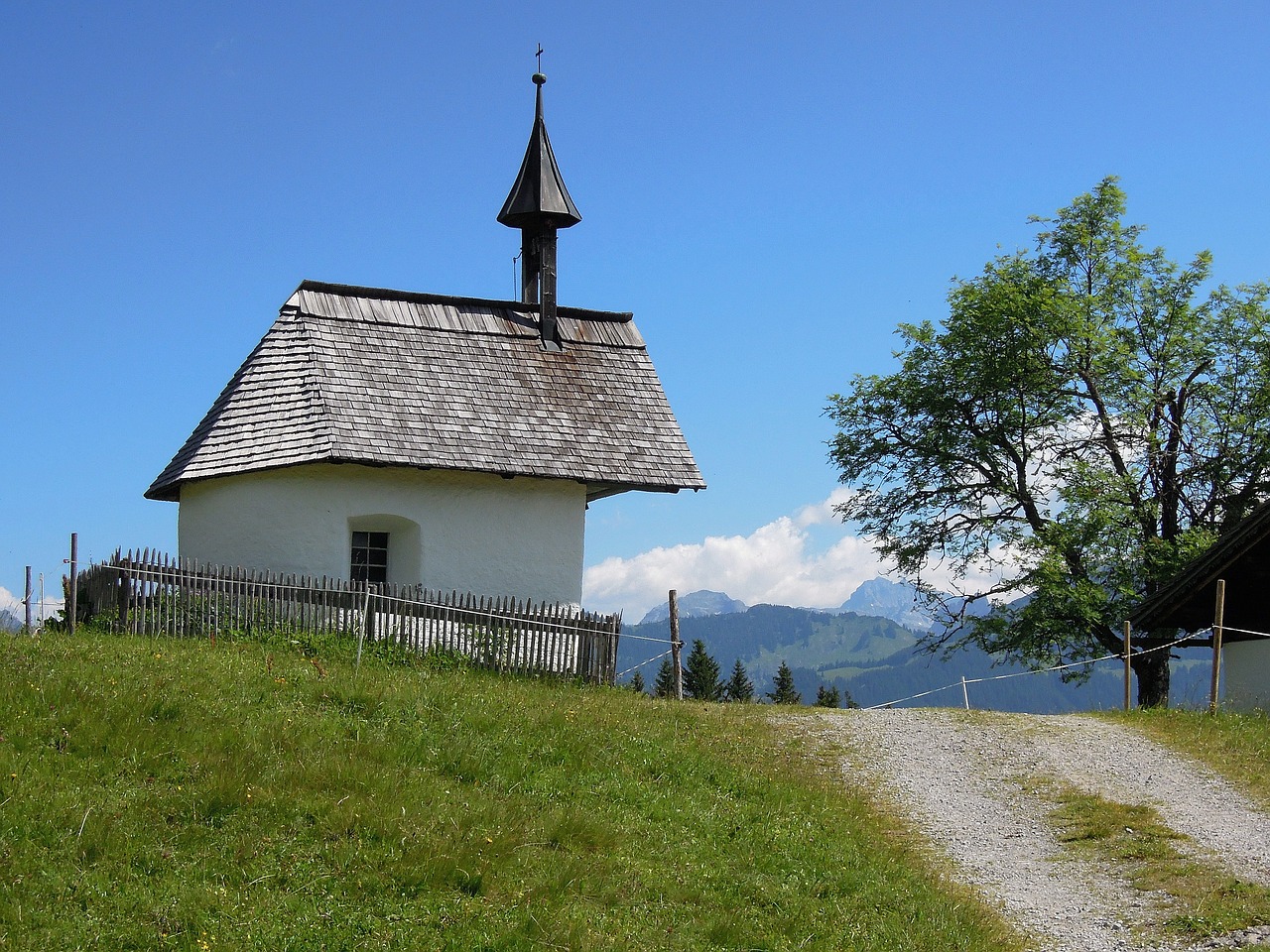 mountain chapel chapel oak mountain at lake constance free photo