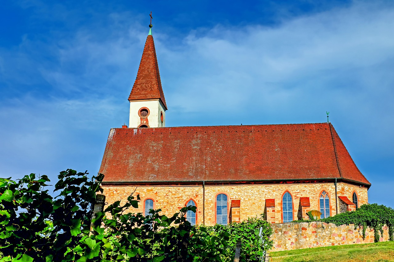 mountain church  kaiserstuhl  church free photo