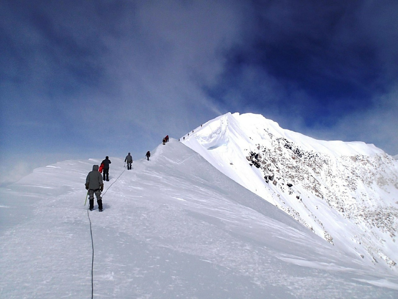 mountain climbers mt mckinley summit free photo