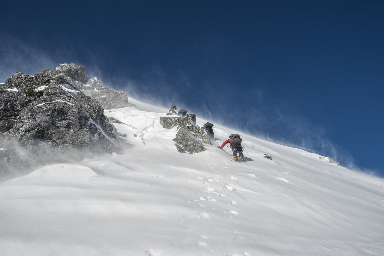 mountain climbing landscape japan free photo