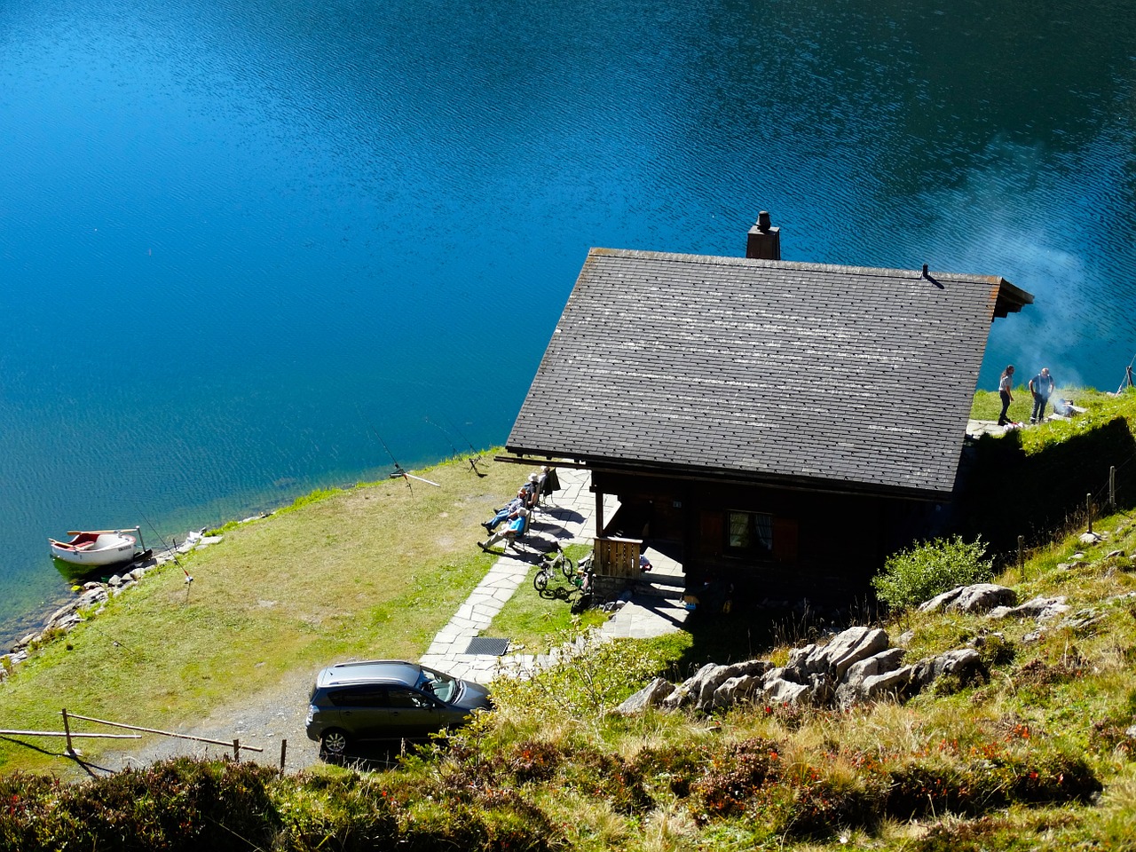 mountain hut vacation haus am see free photo
