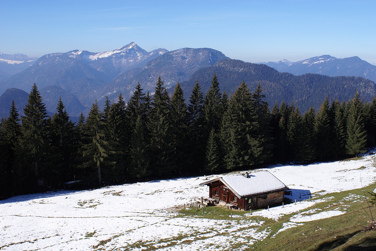 mountain hut predigtstuhl alpine free photo