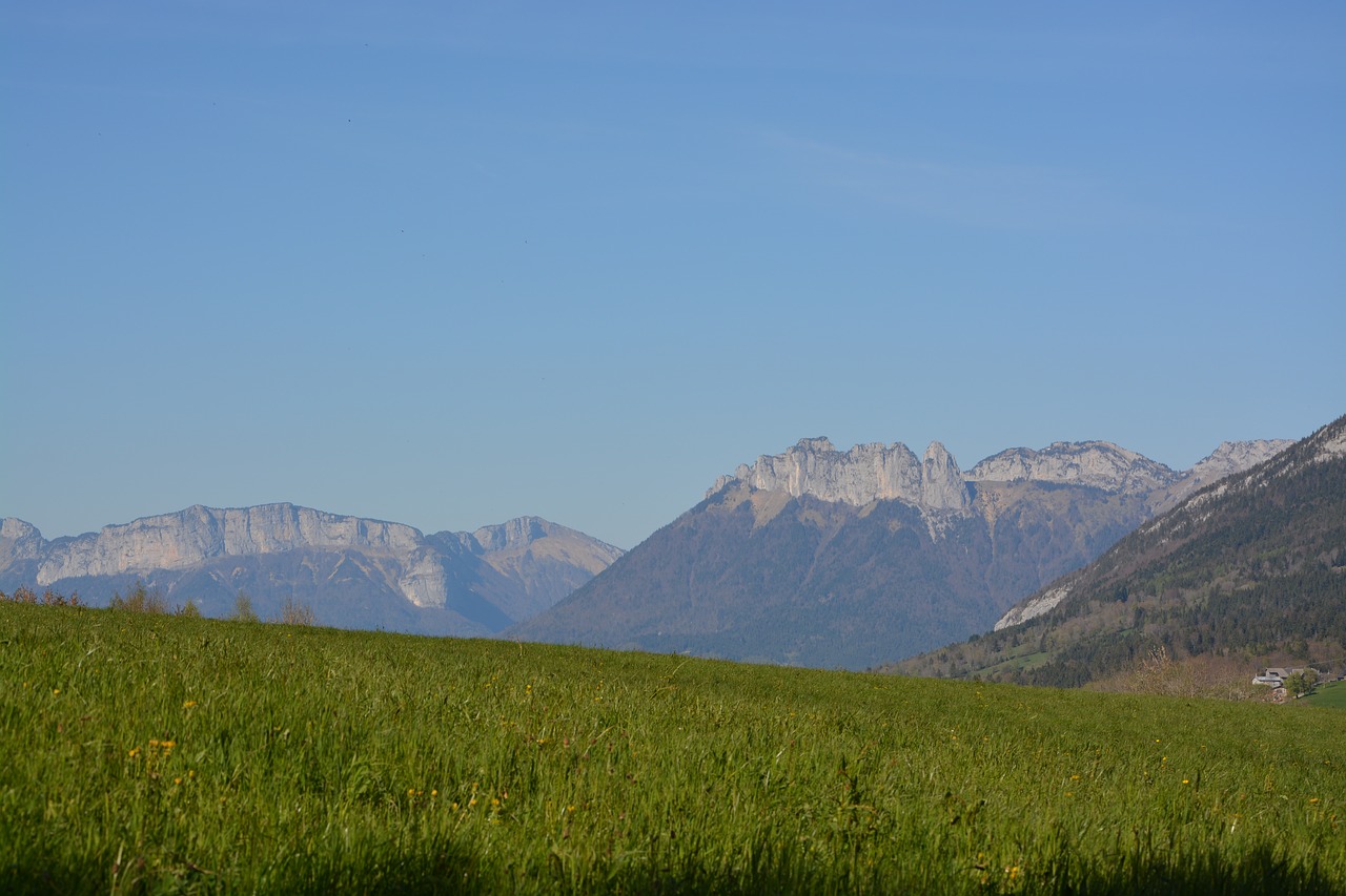 mountain landscape annecy panoramic free photo
