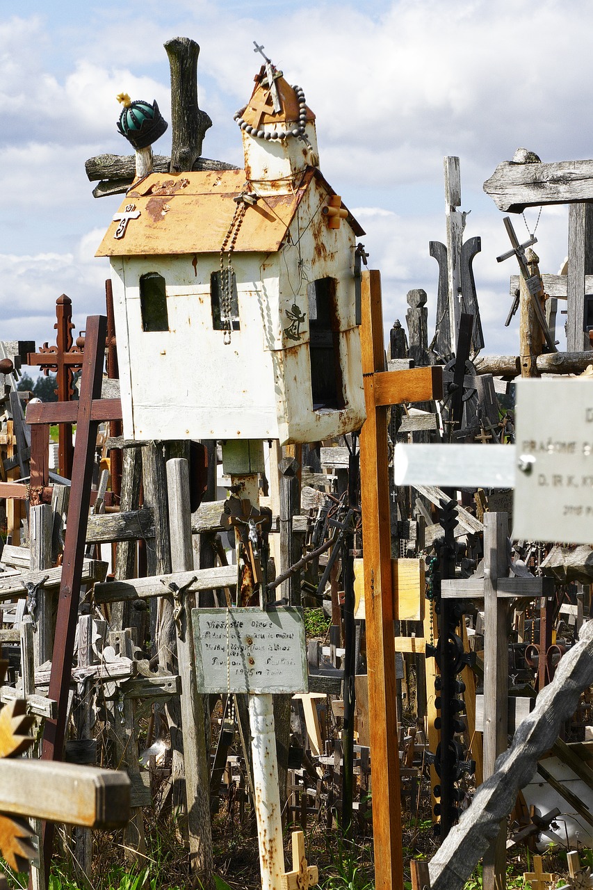 mountain of crosses memorial pilgrim free photo