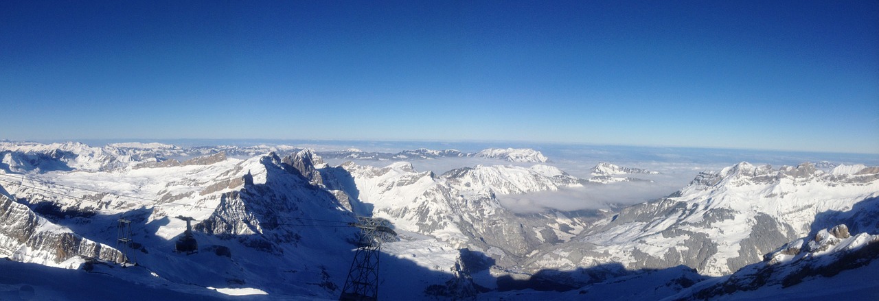 mountain panorama winter outlook free photo