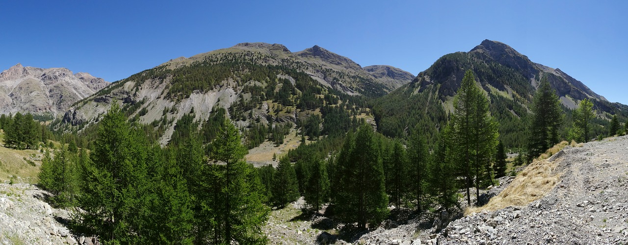 mountain panorama alps france free photo